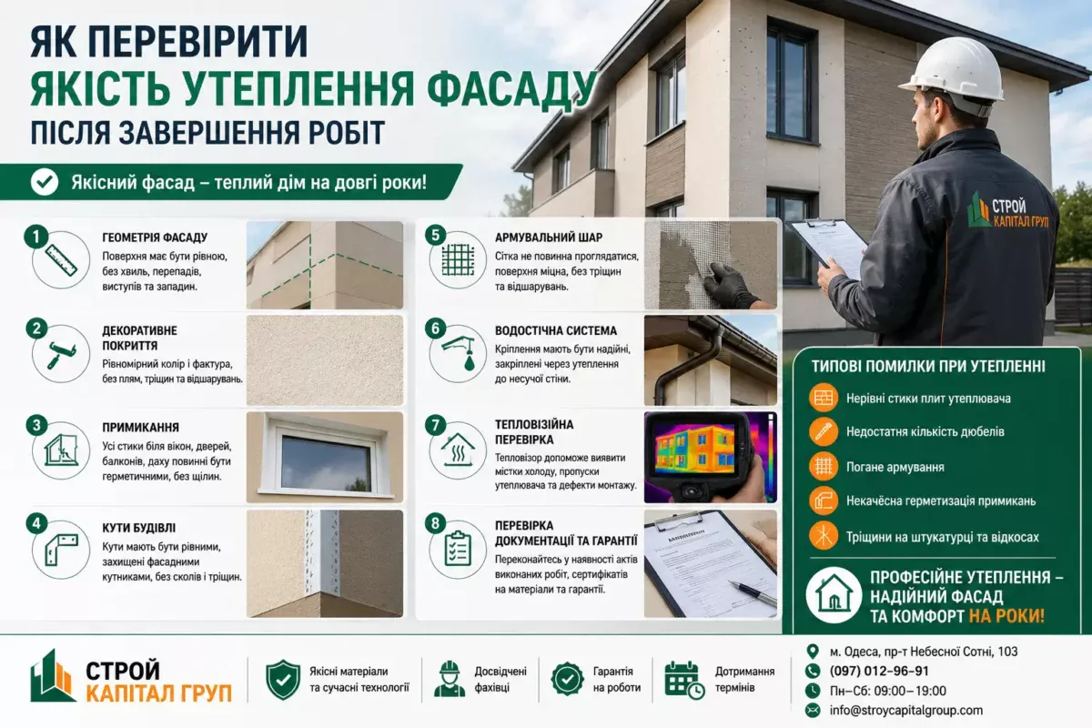 Як перевірити якість утеплення фасаду