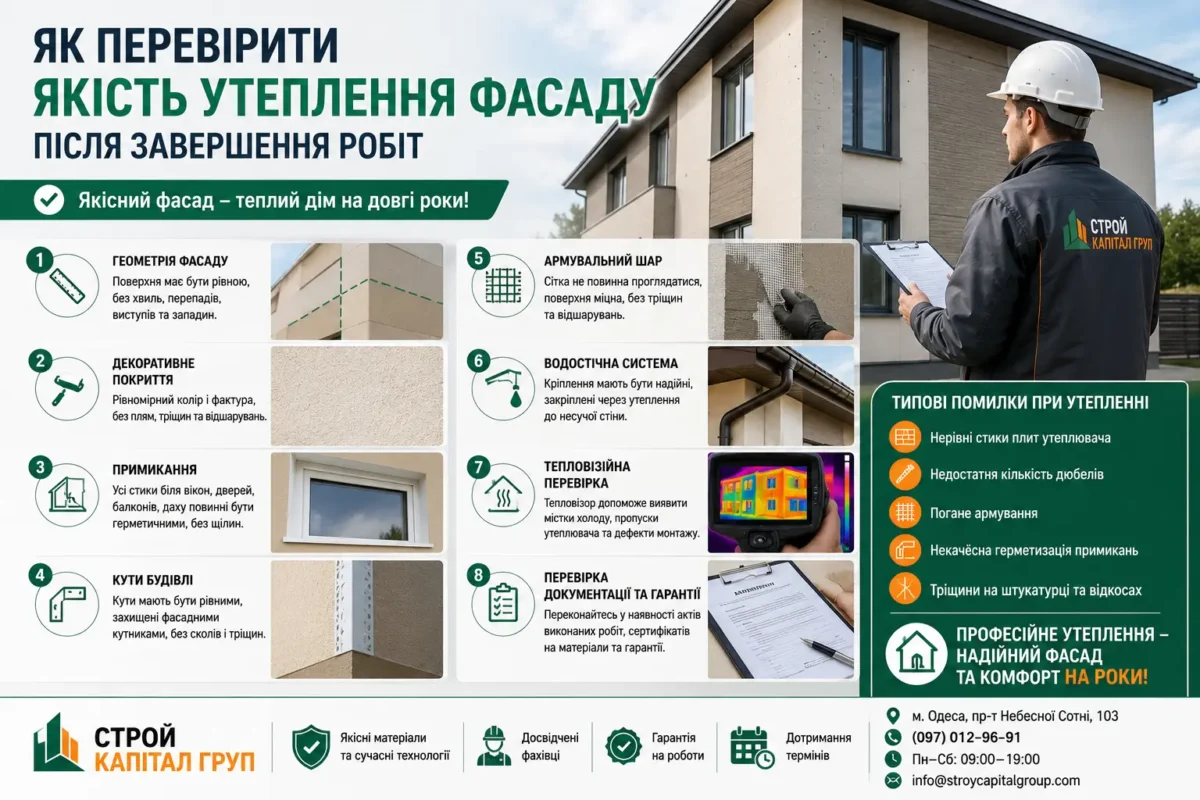 Як перевірити якість утеплення фасаду